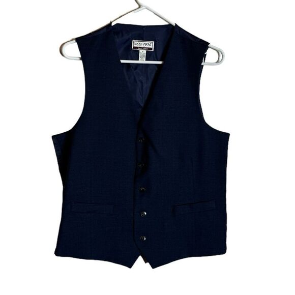 Jos. A. Bank Brrr. Comfort Blue Vest size Small - Picture 1 of 5